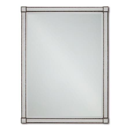 A large image of the Currey and Company 1000-0008 Painted Silver Viejo / Light Antique Mirror