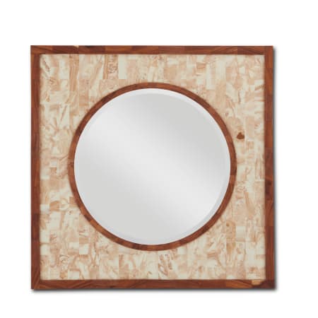 A large image of the Currey and Company 1000-0102 Brown Marbled / Natural / Mirror