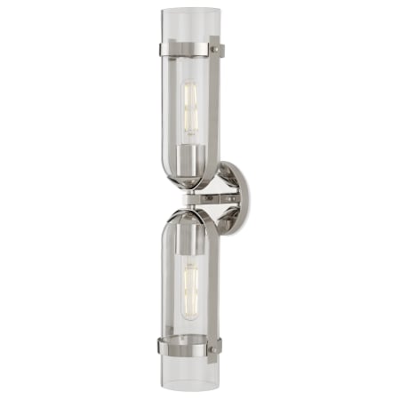 A large image of the Currey and Company 5800-0029 Polished Nickel / Clear