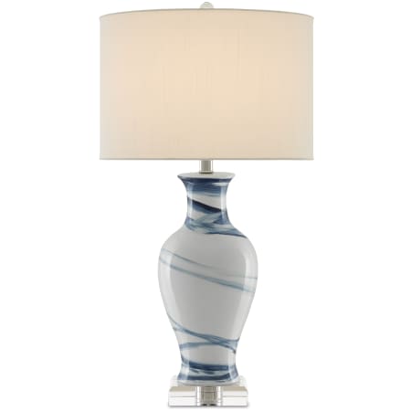 A large image of the Currey and Company 6000-0316 White / Blue