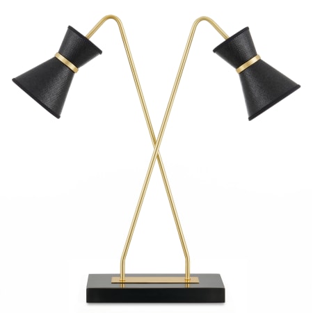 A large image of the Currey and Company 6000-0898 Polished Brass / Oil Rubbed Bronze / Black