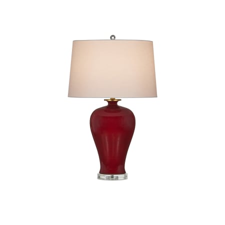 A large image of the Currey and Company 6000-0932 Imperial Red / Clear