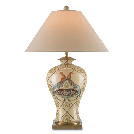 A large image of the Currey and Company 6228 Beige / Multi / Antique Brass