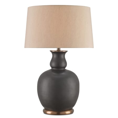 A large image of the Currey and Company 6244 Matte Black / Antique Brass