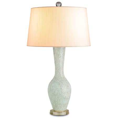 A large image of the Currey and Company 6296 White Celadon / Clear