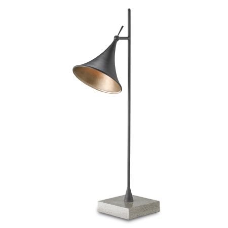 A large image of the Currey and Company 6413 Blacksmith / Silver Leaf / Polished Concrete