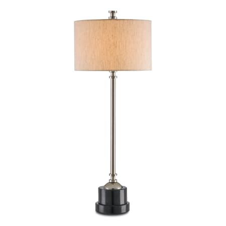 A large image of the Currey and Company 6813 Nickel / Black