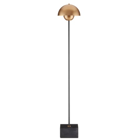 A large image of the Currey and Company 8000-0095 Brushed Brass / Black