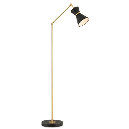 A large image of the Currey and Company 8000-0140 Polished Brass / Oil Rubbed Bronze / Black