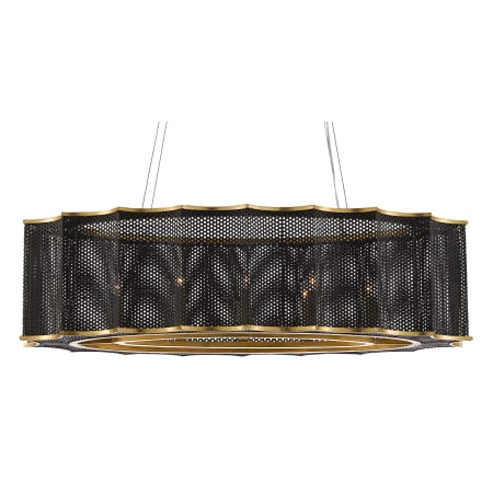 A large image of the Currey and Company 9000-0512 Mole Black / Contemporary Gold Leaf