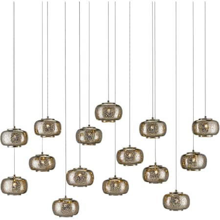 A large image of the Currey and Company 9000-0692 Painted Silver / Nickel
