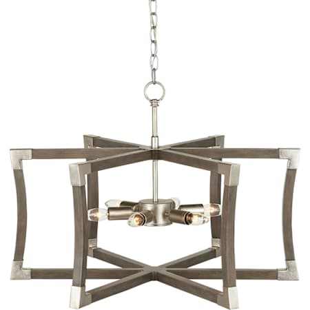 A large image of the Currey and Company 9000-0968 Chateau Gray / Contemporary Silver Leaf