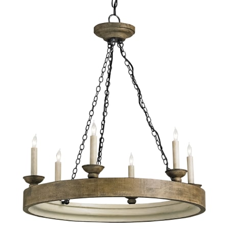 A large image of the Currey and Company 9972 London Black / Smokewood Crackle / Natural