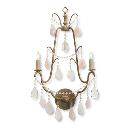 A large image of the Currey and Company 5115 Italian Gold Leaf / Pink