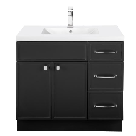 A large image of the Cutler Kitchen and Bath MAN36RHT Black
