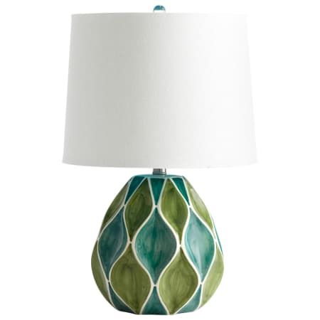 A large image of the Cyan Design 05564 Green and White Glossy