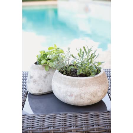 A large image of the Cyan Design Large Round Stoney Planter Cyan Design Large Round Stoney Planter