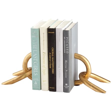 A large image of the Cyan Design Goldie Locks Bookends Gold