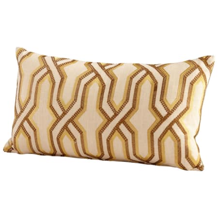 A large image of the Cyan Design Twist And Turn Pillow Yellow