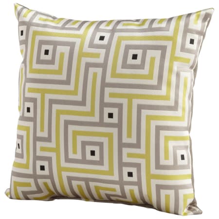 A large image of the Cyan Design Maze Pillow Lime Green