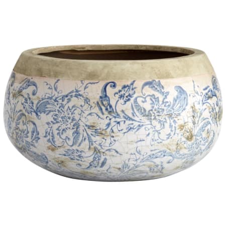 A large image of the Cyan Design Large Isela Planter Blue and White