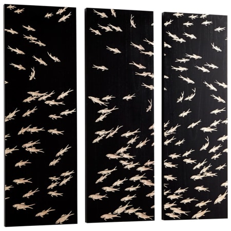 A large image of the Cyan Design Tiburon Wall Art Black