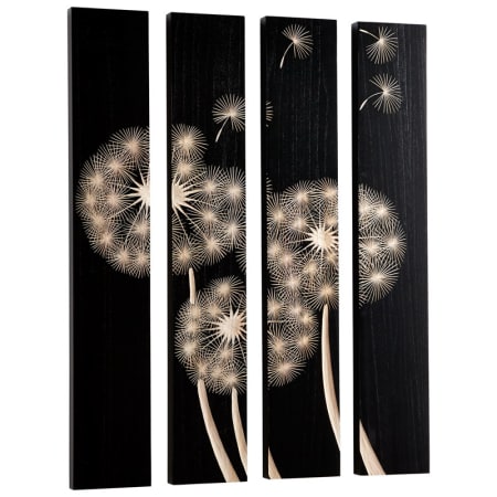 A large image of the Cyan Design Float On Wall Art Black