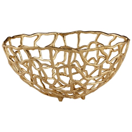 A large image of the Cyan Design Large Enigma Bowl Gold