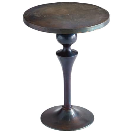 A large image of the Cyan Design Gully Side Table Bronze and Blue