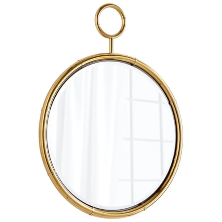 A large image of the Cyan Design Circular Mirror Brass