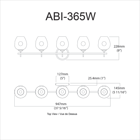 A large image of the Dainolite ABI-365W Alternate Image