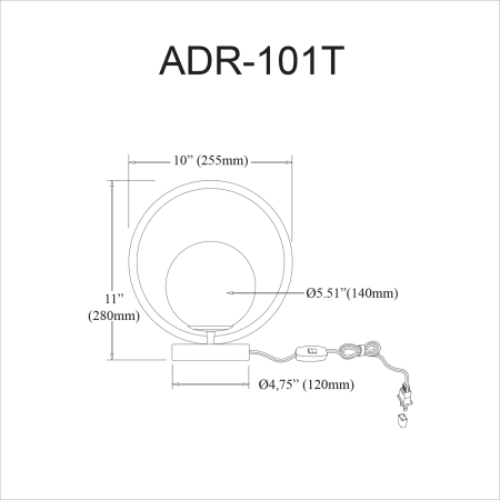 A large image of the Dainolite ADR-101T Alternate Image