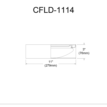 A large image of the Dainolite CFLD-1114 Alternate Image