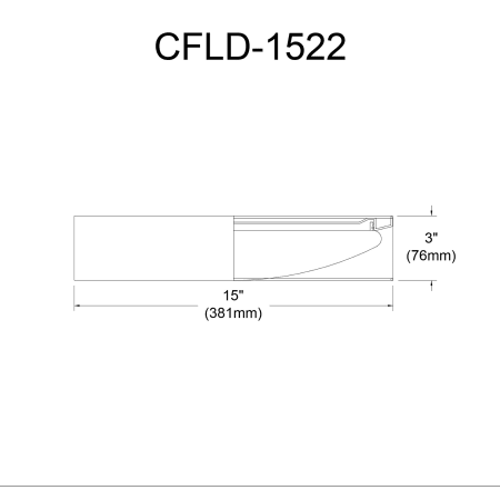 A large image of the Dainolite CFLD-1522 Alternate Image