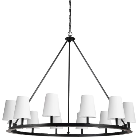 A large image of the Dainolite CLB-5212C Matte Black / White