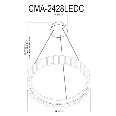 A large image of the Dainolite CMA-2428LEDC Alternate Image