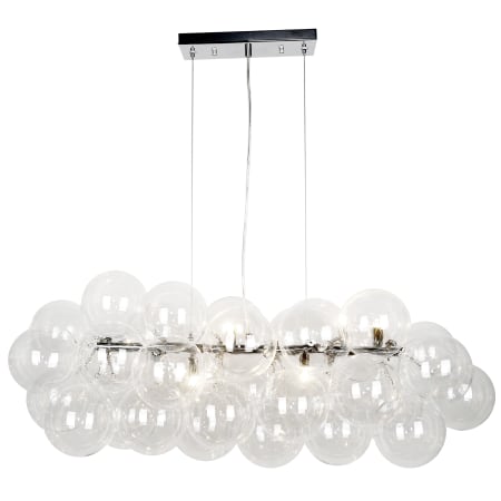 A large image of the Dainolite CMT-418HP Polished Chrome / Clear