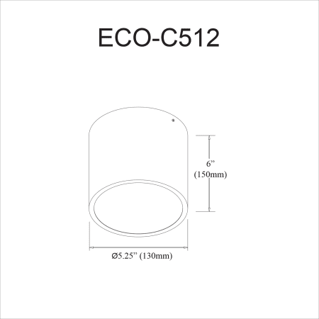 A large image of the Dainolite ECO-C512 Alternate Image