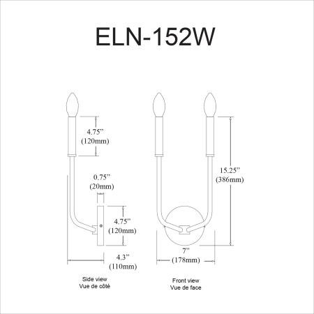 A large image of the Dainolite ELN-152W Alternate Image