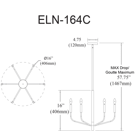 A large image of the Dainolite ELN-164C Alternate Image