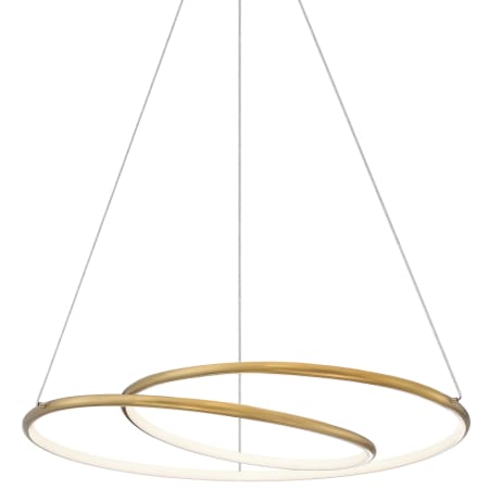A large image of the Dainolite GBL-2438LEDC Aged Brass