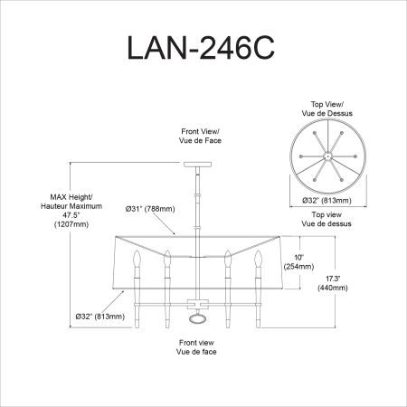 A large image of the Dainolite LAN-246C Alternate Image