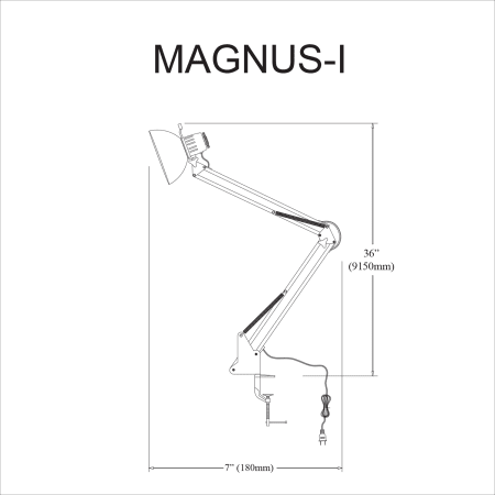 A large image of the Dainolite MAGNUS-I-BK Alternate Image