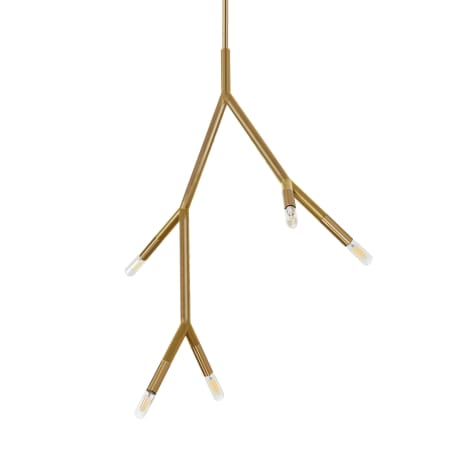 A large image of the Dainolite MOR-125P Aged Brass