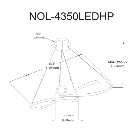 A large image of the Dainolite NOL-4350LEDHP Alternate Image