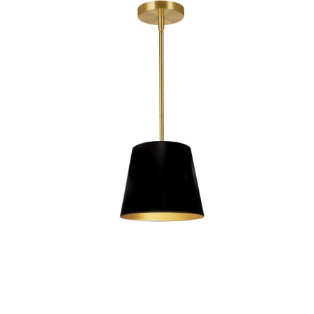 A large image of the Dainolite ODR-XS-698 Black / Aged Brass