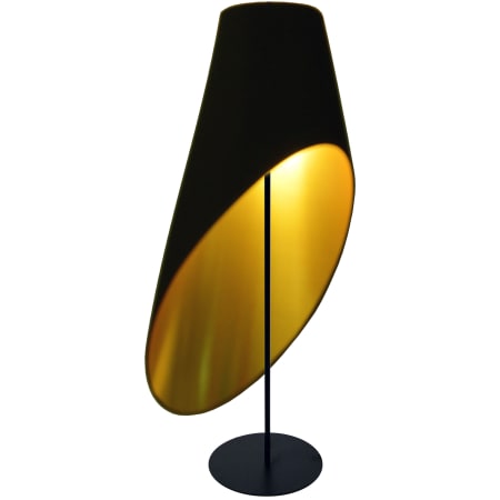 Gold Slanted Drum 3 Light 58 Tall, Dainolite Floor Lamp