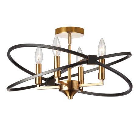 A large image of the Dainolite PAL-184SF Vintage Bronze / Matte Black