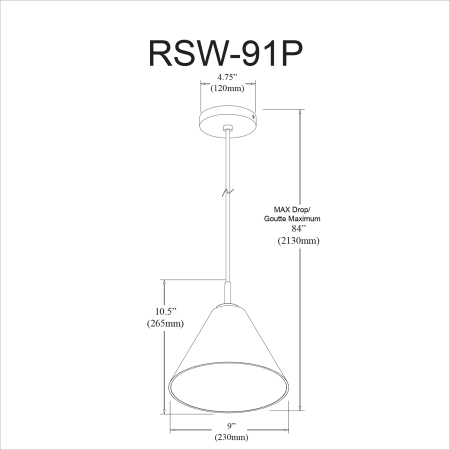 A large image of the Dainolite RSW-91P-CLR Alternate Image