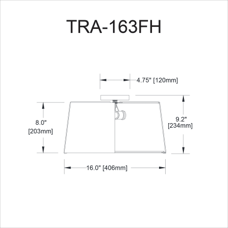 A large image of the Dainolite TRA-163FH Alternate Image